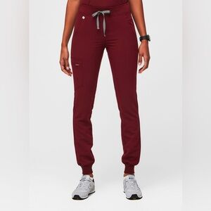 Figs Women’s Zamora Jogger Scrub Pants Burgundy (Size S)